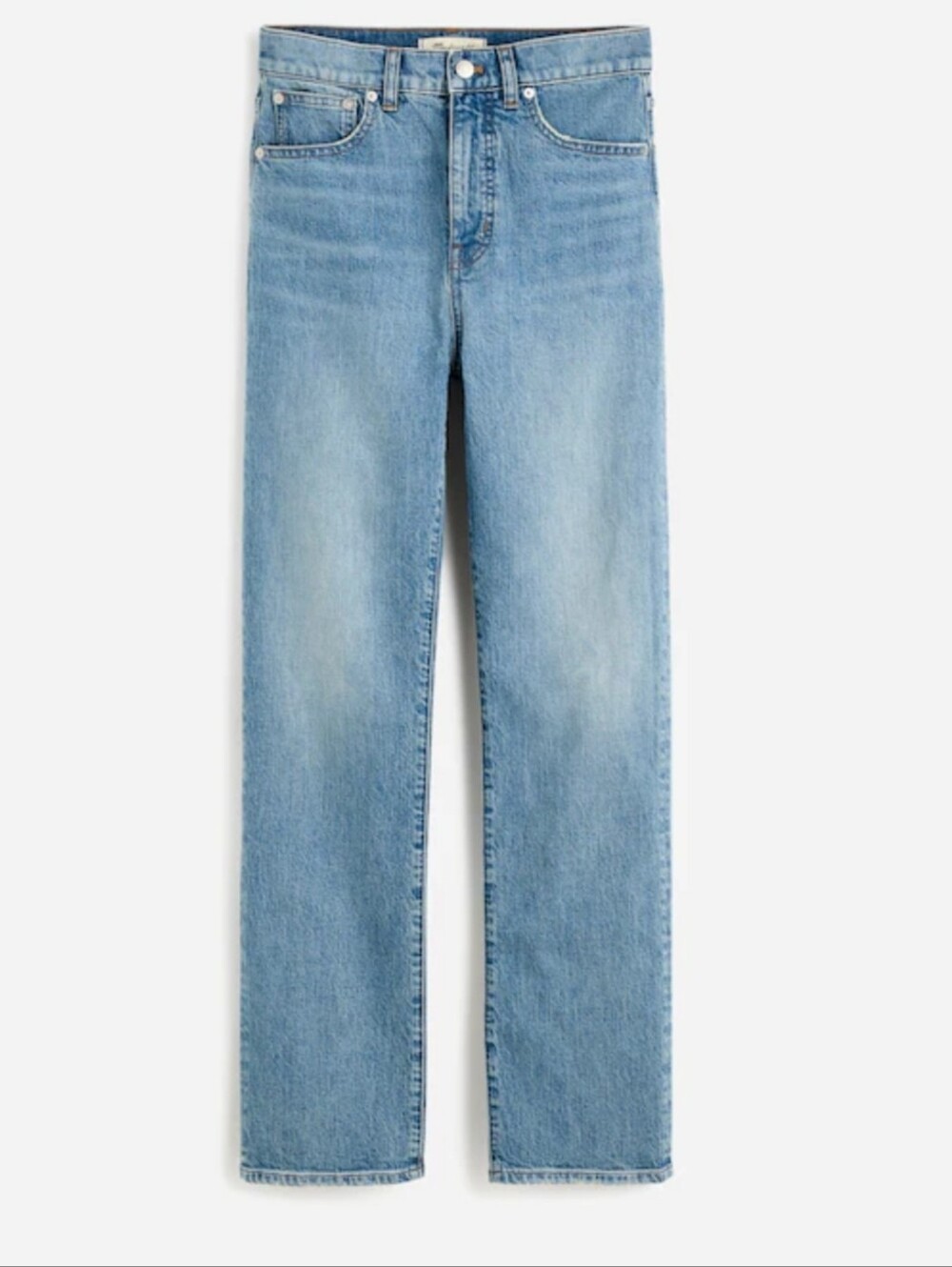 Madewell '90s Classic Minimalist Straight Crop High-Rise Med Wash Stretch 27x25